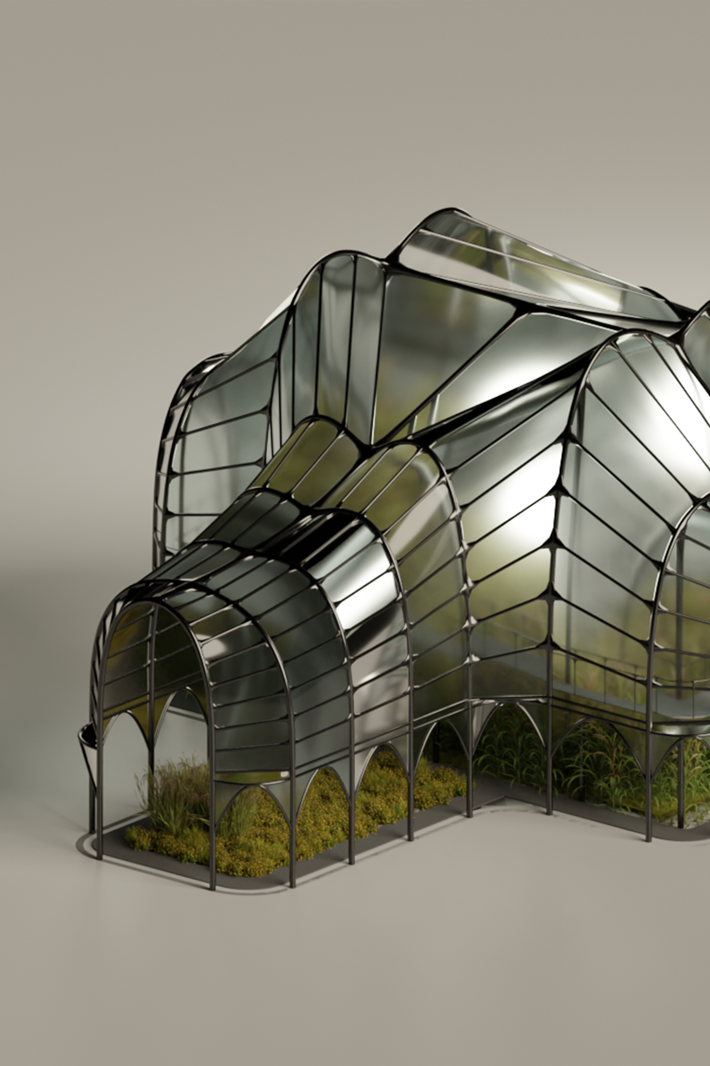 SET DORIAN ELECTRA, set design for Dorian Electra by Xaarchive Studio, an architecture, design, and parametric studio based in Milan and Barcelona